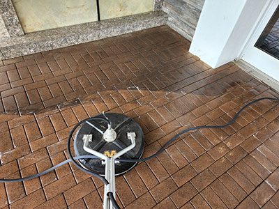 Brick paver cleaning